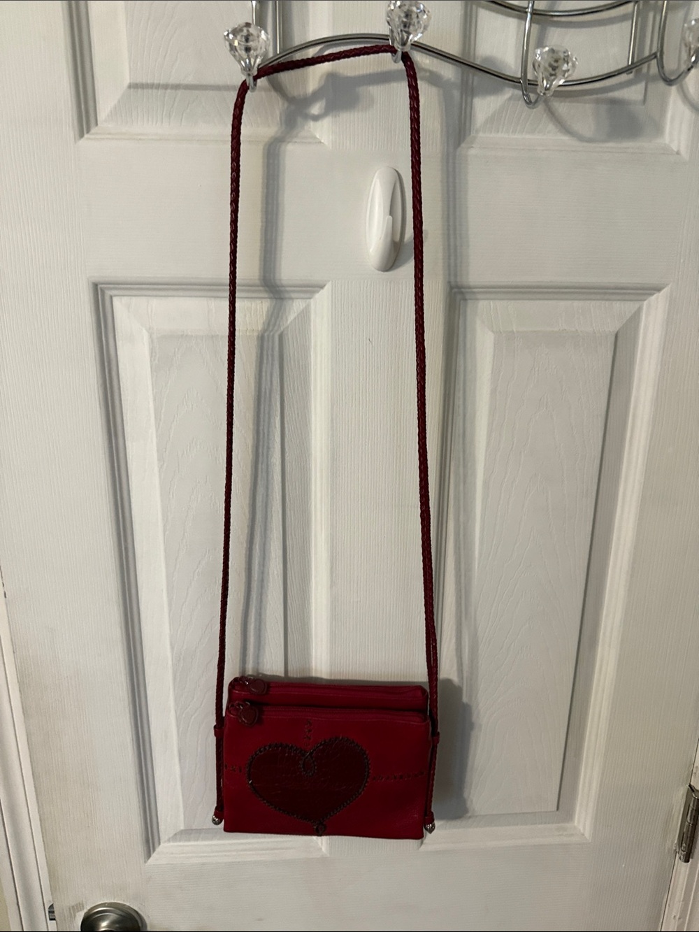 Brighton Red Heart Crossbody Bag